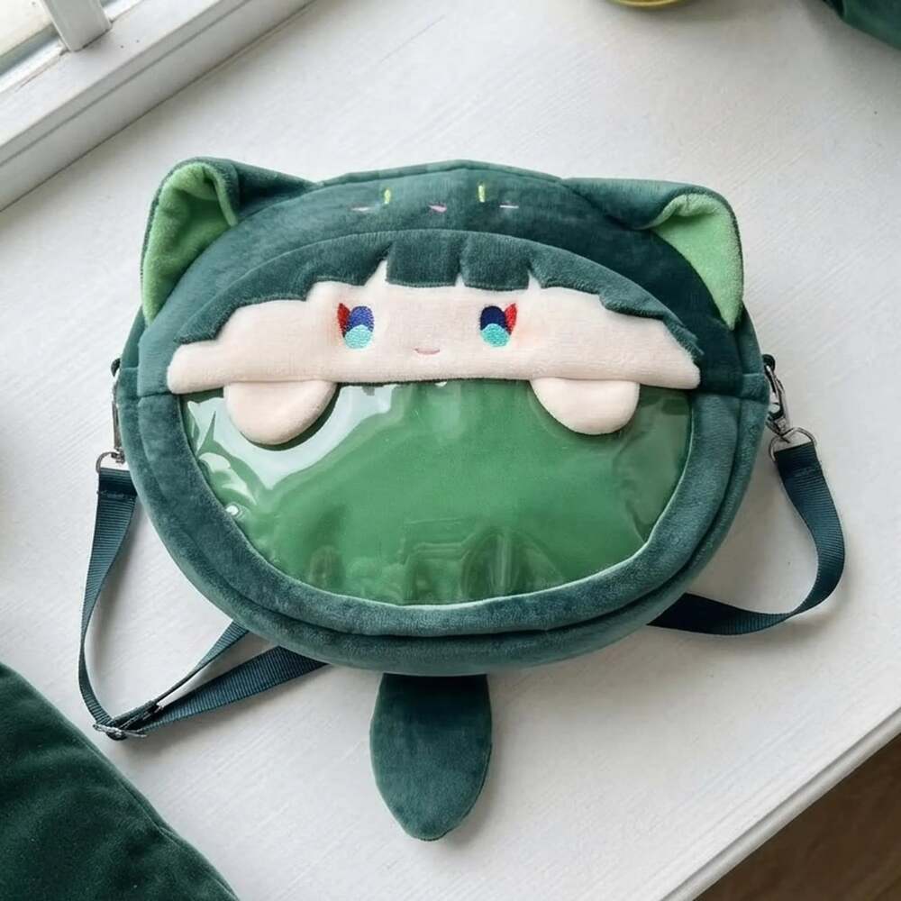 The Apothecary Diaries Maomao Plush Ita Bag | Anime Crossbody Bag, PVC Window